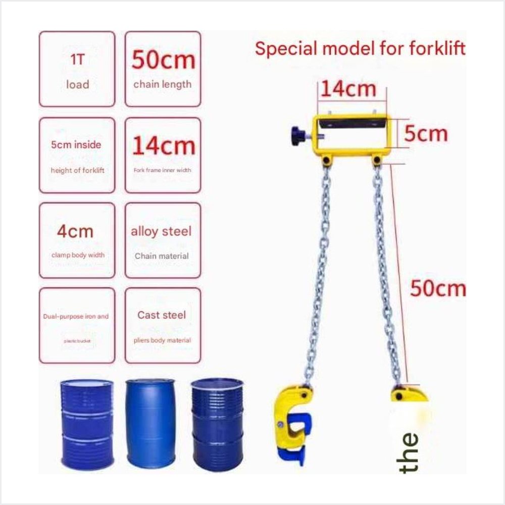 Forklift Oil Drum Lifting Clamp - Forklift oil drum clamp 2