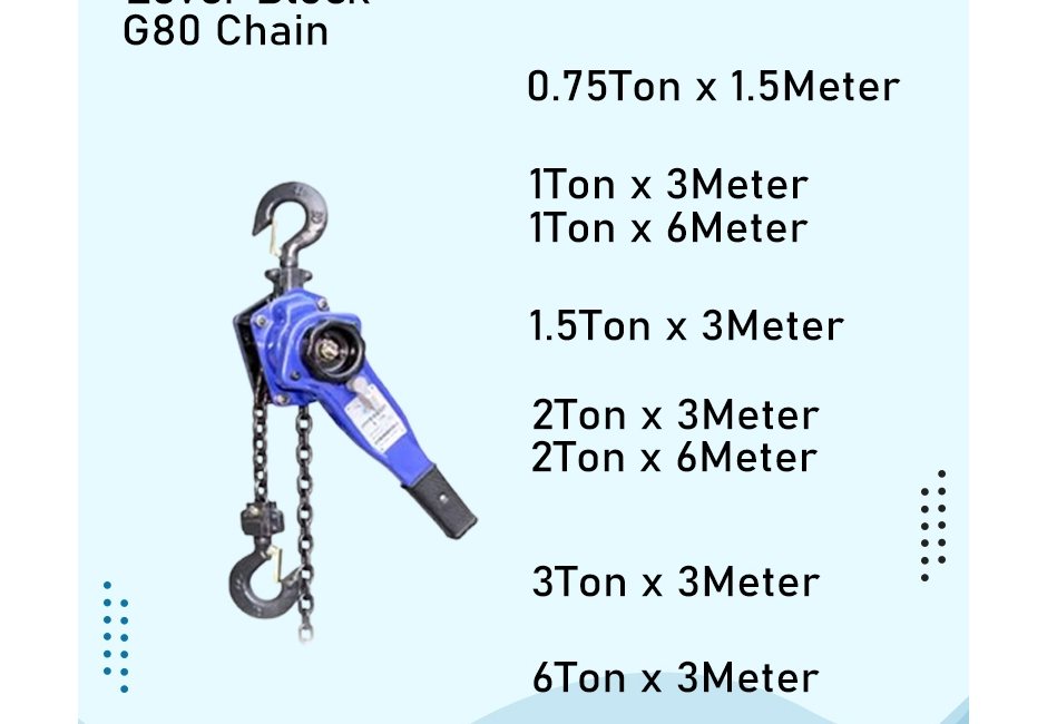 Lever Block Manual Hoist 1T - 1.5T - Lever block manual hoist 3