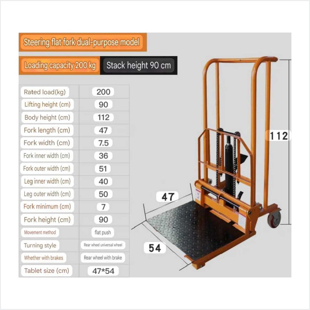 Mini Forklift Lifting Cart 200kg - Mini forklift lifting cart 5