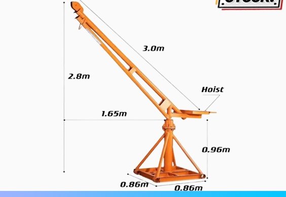 Outdoor Construction Hoist 220V (300kg - 1 Ton, 30m) - Outdoor construction hoist 1